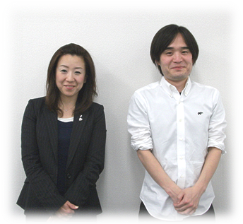 浜田社長とフタッフ時松朋儀さん